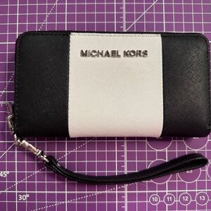 Michael Kors Black and White Wallet